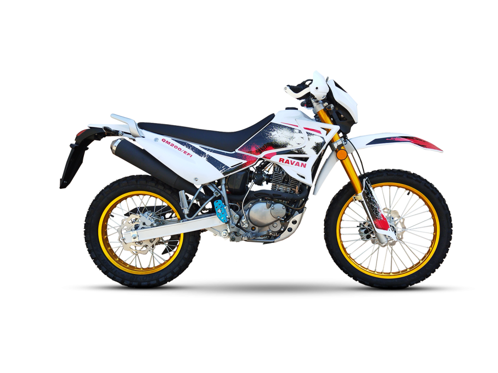 QM 200CC — سفید با برچسب قرمز
